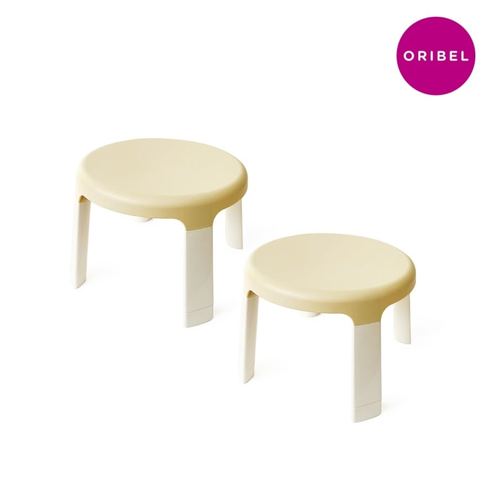 [오리벨] 쏘서투테이블 의자(2p)-크림베이지